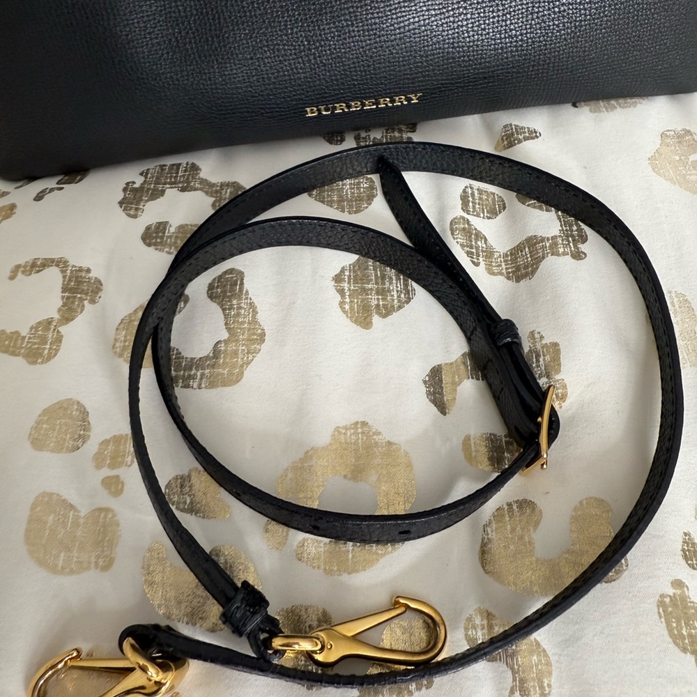 Burberry Black Leather Satchel - Picture 16 of 16